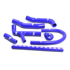 Samco Sport 9-dílná sada silikonových hadic pro vedení chladicí kapaliny pro Volkswagen Golf GTI Mk2 1986 - 1989 1800 16V s označením motoru KR a PL, bez klimatizace, barva: modrá
