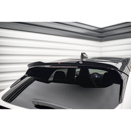 Maxton Design horní prodloužení spoileru pro Ford Mustang Mach-E Mk1, černý lesklý plast ABS