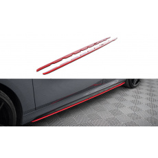 Maxton Design difuzory pod boční prahy ver.2 pro BMW řada 1 F40, červený lesklý plast ABS Maxton Design difuzory pod boční prahy ver.2 pro BMW řada 1 F40, červený lesklý plast ABS