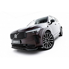 Maxton Design spoiler pod přední nárazník pro Volvo XC90 Mk2 Facelift 2, černý lesklý plast ABS