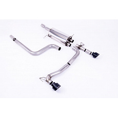 Milltek Sport homologovaný výfuk cat-back GPF Back Maxton Designs Dual Outlet pro Ford Fiesta Mk8 ST 1.5 EcoBoost 200PS (Pre Sept 2020 Models Only) 2018-2020, GT-100 černé koncovky