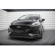 Maxton Design spoiler pod přední nárazník ver.2 pro Ford Fiesta ST Mk8 Facelift, černý lesklý plast ABS