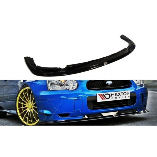 Maxton Design spoiler pod přední nárazník pro Subaru Impreza Mk2 (GD), černý lesklý plast ABS, r.v. 2003-2006 (Blobeye)