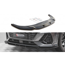 Maxton Design spoiler pod přední nárazník pro Audi Q3 Sportback S-Line, černý lesklý plast ABS