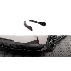 Maxton Design boční difuzory pod zadní nárazník s křidélky ver.2 pro BMW řada 2 G42 M-Pack, černý lesklý plast ABS