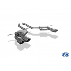 Fox Sportauspuff koncový tlumič výfuku s koncovkou 2x115x85 Typ 44 na obou stranách pro Mercedes třída M W164 s motorem 6.2, ML63