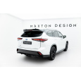 Maxton Design spoiler pod zadní nárazník s žebrováním pro Toyota Highlander Mk4, černý lesklý plast ABS
