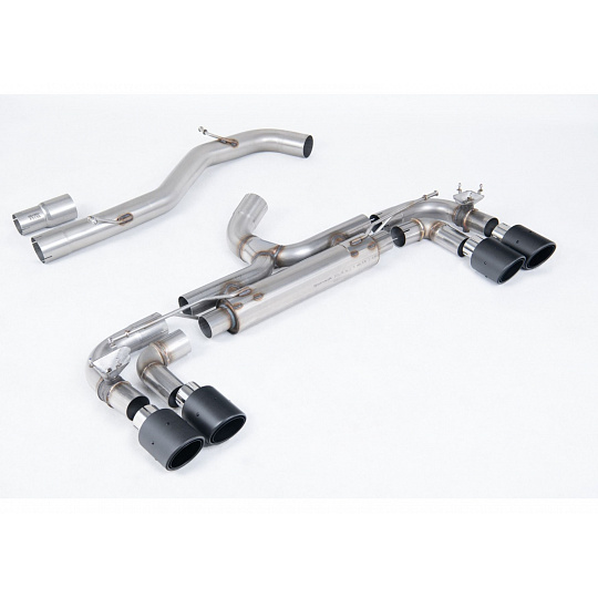 Milltek Sport výfukový systém cat-back 80mm Race System (bez rezonátoru - nejhlasitější) pro Volkswagen Golf MK7 R 2.0 TSI 300PS (80mm Race System Options) 2014-2016, typ koncovek: JET-100 karbonové