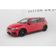 Maxton Design difuzory pod boční prahy ver.2 pro Volkswagen Golf R Mk7 Facelift, červený lesklý plast ABS