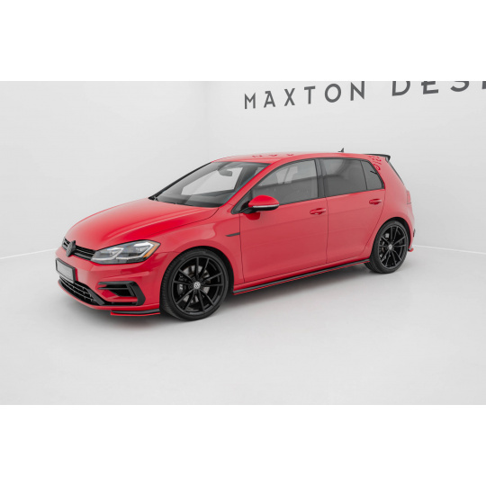 Maxton Design difuzory pod boční prahy ver.2 pro Volkswagen Golf R Mk7 Facelift, červený lesklý plast ABS Maxton Design difuzory pod boční prahy ver.2 pro Volkswagen Golf R Mk7 Facelift, červený lesklý plast ABS