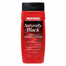 Mothers Naturally Black Trim and Plastic Restorer - oživovač nelakovaných plastů tekutý, 355 ml