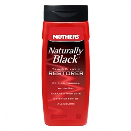 Mothers Naturally Black Trim and Plastic Restorer - oživovač nelakovaných plastů tekutý, 355 ml