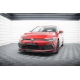 Maxton Design spoiler pod přední nárazník ver.6 pro Volkswagen Golf R-Line Mk8, černý lesklý plast ABS