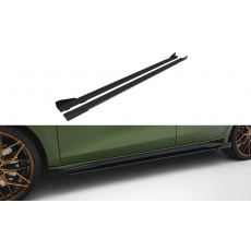 Maxton Design "Street Pro" difuzory pod boční prahy s křidélky pro Audi A3 8Y Facelift, plast ABS bez povrchové úpravy, S-Line / S-Line Sedan, s černou a červenou linkou Maxton Design "Street Pro" difuzory pod boční prahy s křidélky pro Audi A3 8Y Facelift, plast ABS bez povrchové úpravy, S-Line / S-Line Sedan, s černou a červenou linkou