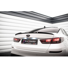 Maxton Design prodloužení spoileru pro Kia Optima MK4, černý lesklý plast ABS