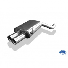 Fox Sportauspuff koncový tlumič výfuku s koncovkou 2x76 Typ 11 pro Audi 80 B4 s motorem 2.0, 2.3, 2.6, 2.8