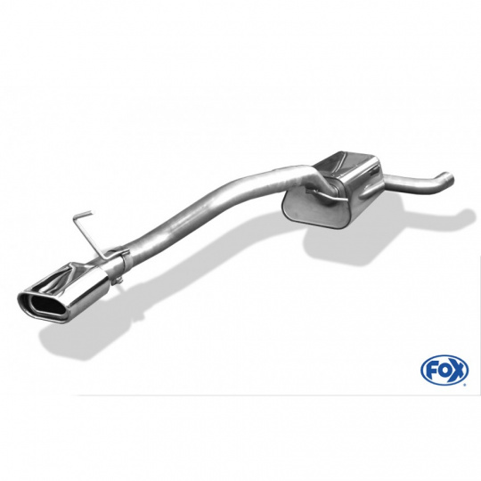 Fox Sportauspuff koncový tlumič výfuku s koncovkou 135x80 Typ 53 pro Ford Focus II 2004-01/2008 s motorem 1.4, 1.6, 1.8, 2.0