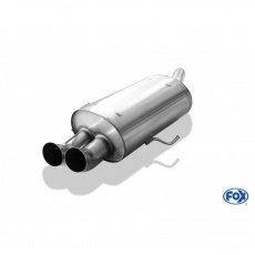 Fox Sportauspuff koncový tlumič výfuku s koncovkou 2x76 Typ 18 pro Alfa Romeo 156 s motorem 1.6, 1.8, 1.9 JTD, 2.0, 2.4 JTD, 2.5