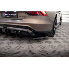 Maxton Design boční difuzory pod zadní nárazník ver.2 pro Audi e-tron GT / RS GT Mk1, černý lesklý plast ABS