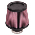 K&N univerzální kulatý zkosený filtr se vstupem 64 mm a výškou 127 mm, gumový vrchlík