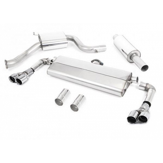 Milltek Sport homologovaný výfuk cat-back s rezonátorem pro Seat Leon Cupra 300 2.0 TSI (bez OPF/GPF) 2018-2019, GT-80 dvojité leštěné koncovky Milltek Sport homologovaný výfuk cat-back s rezonátorem pro Seat Leon Cupra 300 2.0 TSI (bez OPF/GPF) 2018-2019, GT-80 dvojité leštěné koncovky