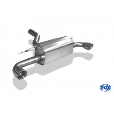 Fox Sportauspuff koncový tlumič výfuku s koncovkou 1x90 Typ 25 na obou stranách pro BMW řada 1 F20, F21 s motorem 2.0 D, průřez výf. vedení 80 mm