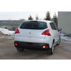 Fox Sportauspuff koncový tlumič výfuku s koncovkou 2x70 Typ 13 pro Peugeot 3008 2010- s motorem 1.6