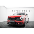 Maxton Design spoiler pod přední nárazník v.1 pro Kia Sportage Mk5 GT-Line, černý lesklý plast ABS