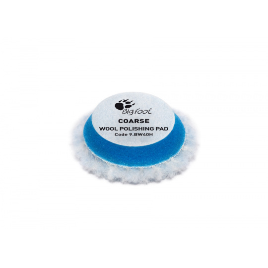RUPES Blue Wool Polishing Pad COARSE - vlněný korekční kotouč (tvrdý) pro RUPES iBrid BigFoot nano, průměr 30/40 mm (1"1/4) - 1 ks