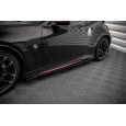 Maxton Design difuzory pod boční prahy pro Nissan 370Z Nismo, černý lesklý plast ABS