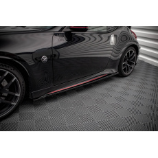 Maxton Design difuzory pod boční prahy pro Nissan 370Z Nismo, černý lesklý plast ABS