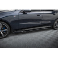 Maxton Design difuzory pod boční prahy ver.2 pro BMW řada 5 G60 M-Pack, černý lesklý plast ABS