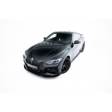 Maxton Design spoiler pod přední nárazník ver.2 pro BMW řada 4 G22/M-Pack, černý lesklý plast ABS