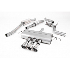 Milltek Sport homologovaný výfuk cat-back s rezonátorem pro Honda Civic Type R FK8 2.0 i-VTEC (s OPF/GPF nebo bez OPF/GPF) 2017-2022, GT-100 leštěné koncovky