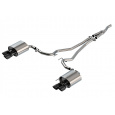 Borla Cat-Back výfukový systém "S-Type" pro Ford Mustang 2,3l EcoBoost RWD 2-dvéř. s "active exhaust valve", r.v. od 2019-2020, typ koncovek: černé