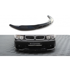 Maxton Design spoiler pod přední nárazník pro BMW řada 7 E65, černý lesklý plast ABS