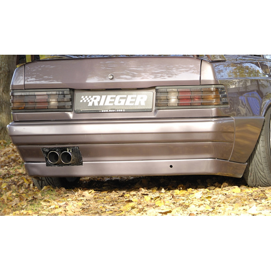 Rieger spoiler pod zadní nárazník pro Mercedes 190 W201 sedan, plast ABS bez povrchové úpravy, bez alu mřízky, bez výřezu pro koncovku