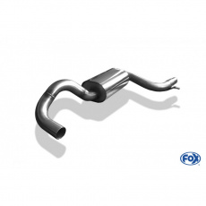 Fox Sportauspuff středový díl s tlumičem výfuku pro Volkswagen Beetle 16 s motorem 1.4, 2.0 TDI