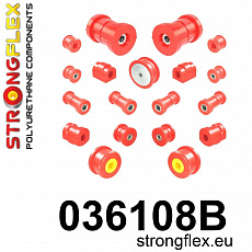 036108B: Strongflex Kompletní sada silentbloků pro zavěšení 036108B: Strongflex Kompletní sada silentbloků pro zavěšení