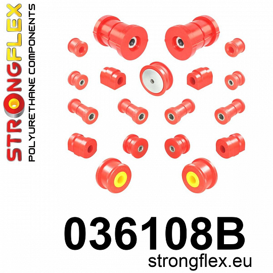 036108B: Strongflex Kompletní sada silentbloků pro zavěšení