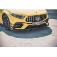Maxton Design spoiler pod přední nárazník pro Mercedes třída A W177 45 AMG, černý lesklý plast ABS