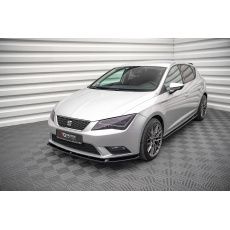 Maxton Design spoiler pod přední nárazník pro Seat Leon Mk3, černý lesklý plast ABS Maxton Design spoiler pod přední nárazník pro Seat Leon Mk3, černý lesklý plast ABS