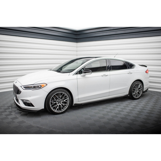 Maxton Design křidélka bočních difuzorů pro Ford Mondeo Mk5 Facelift, černý lesklý plast ABS, Sport