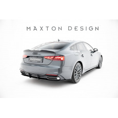 Maxton Design "Street Pro" difuzor zadního nárazníku pro Audi A5 F5 Facelift, plast ABS bez povrchové úpravy, Coupe/Sportback, s červenou linkou