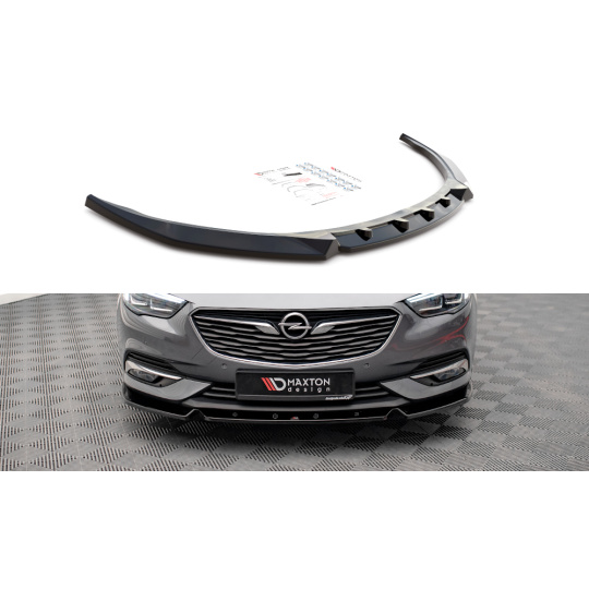 Maxton Design spoiler pod přední nárazník ver.2 pro Opel Insignia Mk2, černý lesklý plast ABS