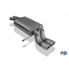 Fox Sportauspuff koncový tlumič výfuku s koncovkou 2x70 Typ 16 pro Audi 200 44Q s motorem 2.2 20V T
