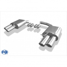 Fox Sportauspuff koncový tlumič výfuku s koncovkou 2x88x74 Typ 32 na obou stranách pro Audi A4 B8 2007- s motorem 2.0 TFSI, 3.0 TDI, Cabrio: 1.8, Coupe: 2.7 TDI
