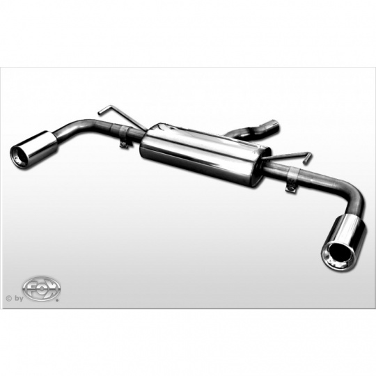 Fox Sportauspuff koncový tlumič výfuku s koncovkou 1x90 Typ 13 na obou stranách pro Toyota Auris 2007- s motorem 2.2 TD Fox Sportauspuff koncový tlumič výfuku s koncovkou 1x90 Typ 13 na obou stranách pro Toyota Auris 2007- s motorem 2.2 TD