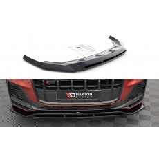 Maxton Design spoiler pod přední nárazník pro Audi Q7 Mk2 S-Line Facelift, černý lesklý plast ABS