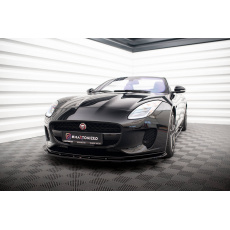 Maxton Design spoiler pod přední nárazník pro Jaguar F-type Mk1 Facelift, černý lesklý plast ABS